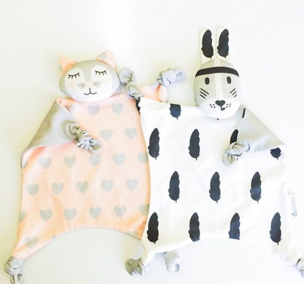

comforting bib burp bite newborn rabbit cat sleeping dolls bunny giraffe play security kids carriage toy towel ins for xmas gift