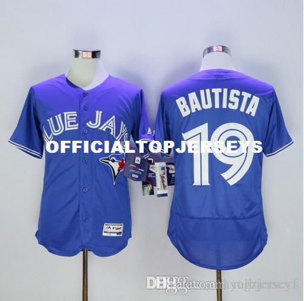 

2019 torontos mens flexbase version 20 josh donaldson jersey color red blue gray white retro jerseys, Black;blue