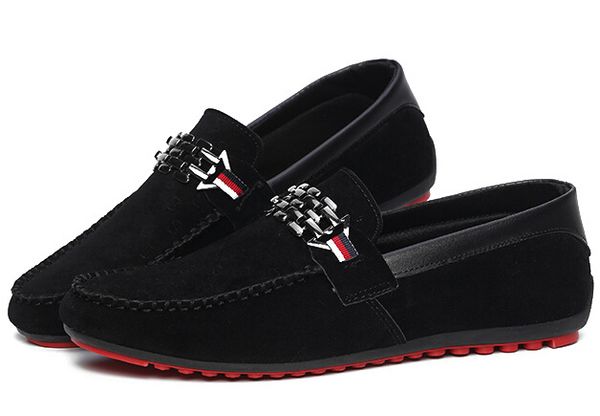 

red bottoms loafers black mens shoes slip on men's leisure flat shoes fashion male breathable moccasin loafers driving shoes 3a
