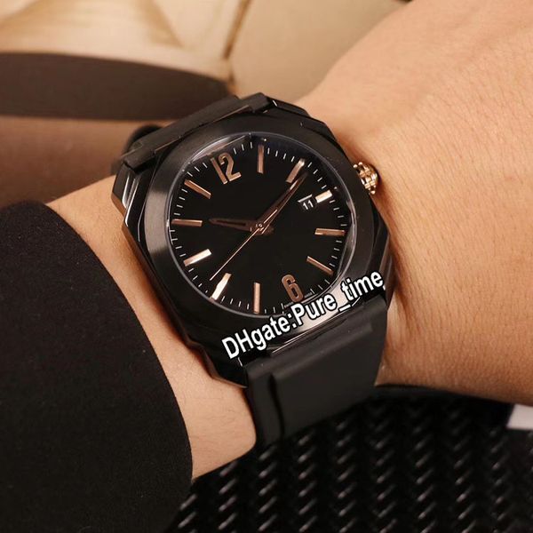 

Дешевые новые Octo Solotempo 41 мм PVD черный стальной корпус 102581 BGO41BBSVD BlackDial швейцарские к