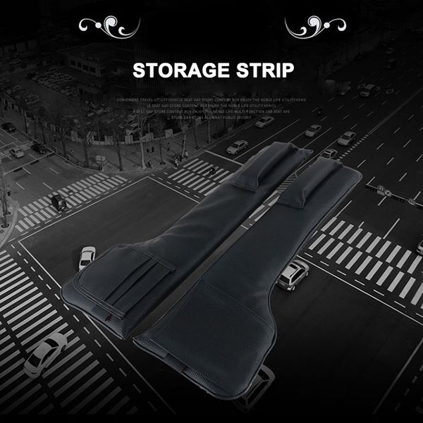 

dropshipping 1 pair car seat storage strip multifunctional seat side gaps slit filler pockets oe88