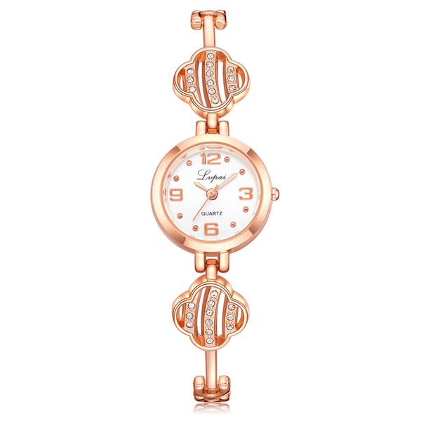 

lvpai women's watch crystal diamond bracelet stainless steel quartz wrist watch round unique irregular strap diamond saat, Slivery;brown