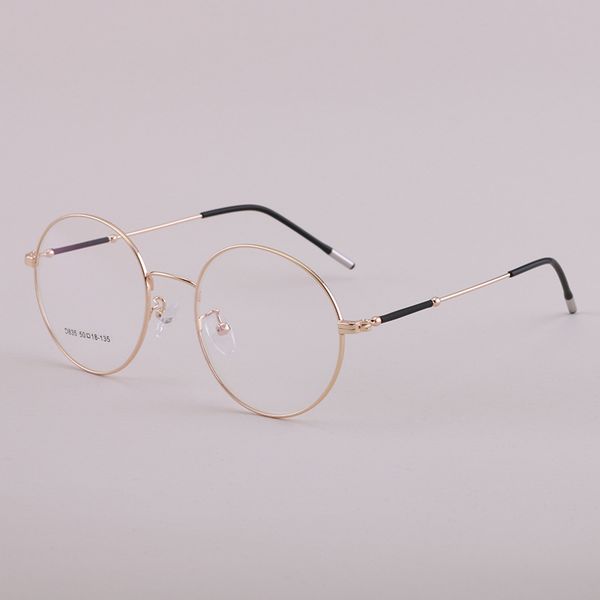 

2019 vintage retro round eyeglasses brand designer for women glasses fashion men optical eye glasses frame eyewear, Black