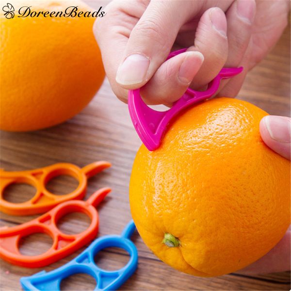 

plastic orange peelers zesters lemon grapefruit fruit slicer opener cutter kitchen gadgets at random 7.4x3.4cm 1pc