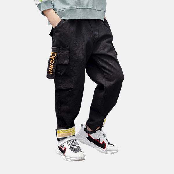 

boys pants letter cargo pants boys fashion beam foot for children autumn winter casual children's clothes for school, Blue