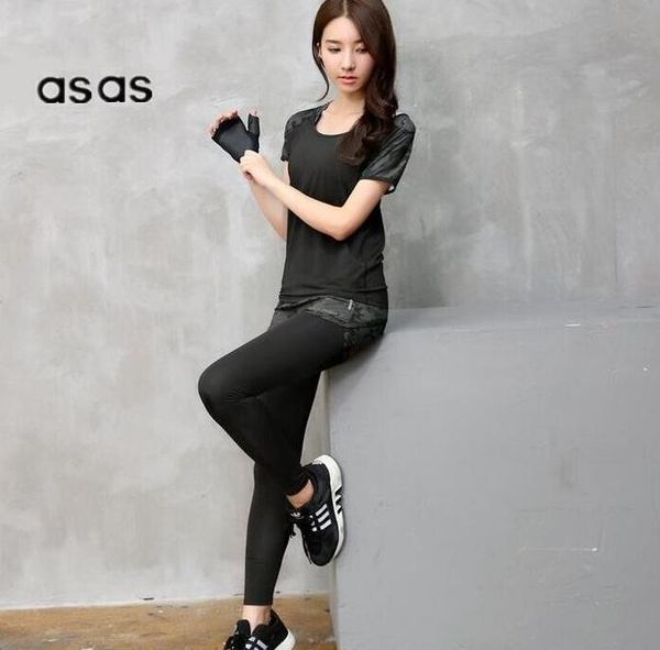 

летний дизайнер 3 шт. женщины йога комплект тренажерный зал одежда фитнес леггинсы + укороченные рубашки спортивный костюм женщины с коротки, Gray