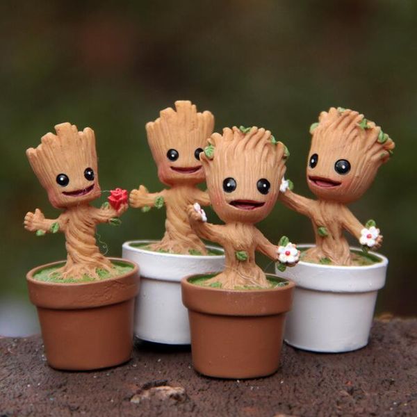 

Мини-сад вазон игрушки Groot игрушки фигурка поп опекуны галактики горшки игрушки и