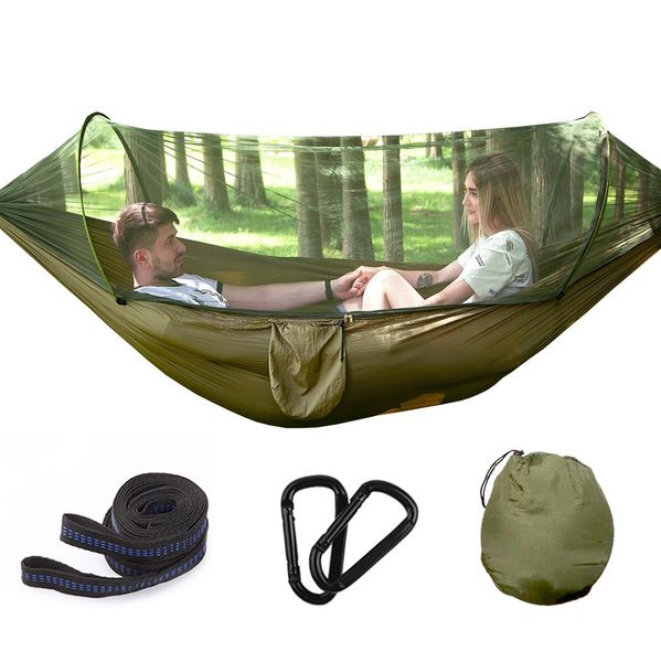 

Tree Tents 2 Person Easy Carry Quick Automatic Opening Tent Hammock with Bed Nets Summer Outdoors Air Tents Fast Shipping FY2066