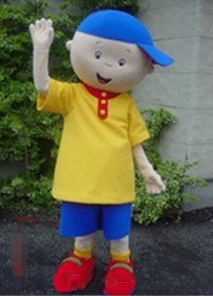 2018 завод продажа новый Caillou костюм талисмана шаржа детей Характер талисмана одежды Рождество Halloween Party Необычные платья