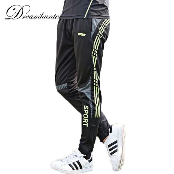 

straight trousers plus size m-3xl men's football training fitness running pants quick dry breathable outdoor leisure sports pant, Black;blue