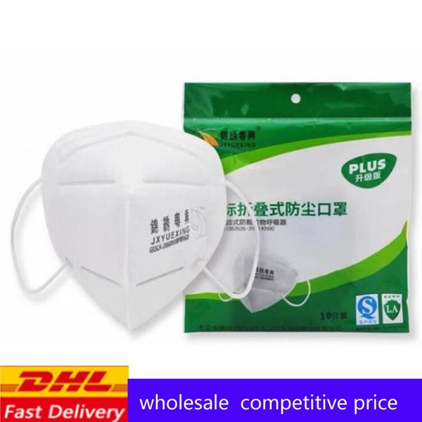 

new kn90 masks filter pm2.5 n95 mouth face mask 10pcs/pack dustproof protective anti-bacterial disposable 3m masks