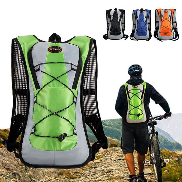 

outdoor sport hiking backpack soft light weight knapsack travel waterproof bag zipper adjustable belt camping lapbag #h