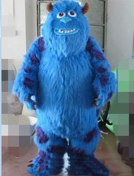 

2019 factory direct sale blue monster cartoon character mascot costume for adult, Red;yellow