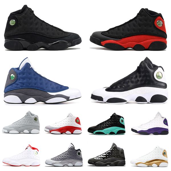 

jumpman 13 13s men women basketball shoes bred flint love respect black atmosphere grey barons olive green sneakers