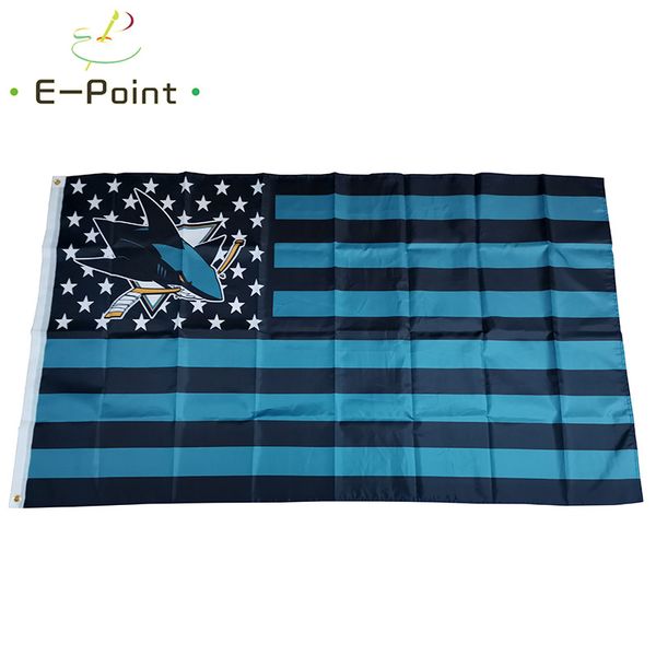 

Сан - Хосе Шаркс 3x5 американский флаг Звезды Stripes Декорации для Home Флаг Баннер Пода