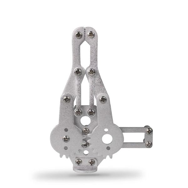 

2 dof robot arm grampo garra de metal pata mecânica metal/clipe de metal braço robótico compatível com mg995 996 para arduino di
