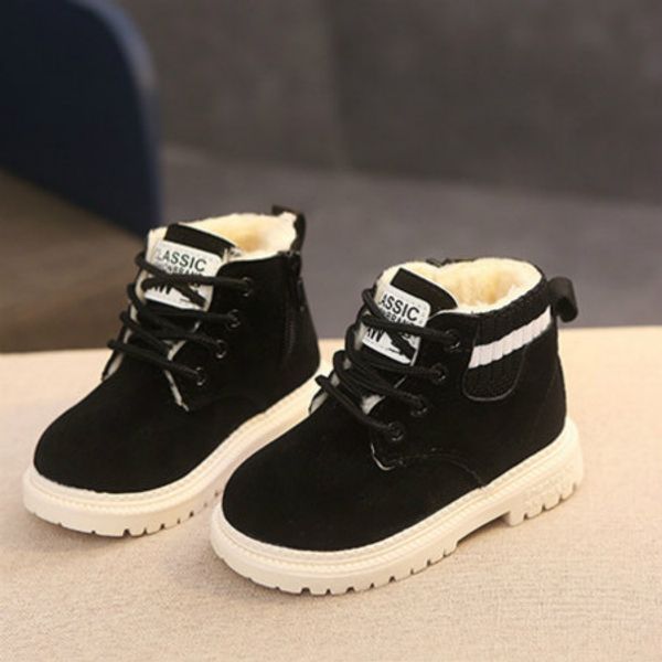 

2020 baby fashion luxury snow boots new arrival solid color round toe flat shoes kids child designer snow boots winter shoes, Black;grey