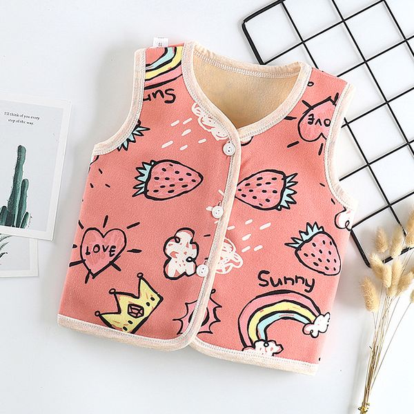 

0-6y baby vests fashion waistcoat for boys girls baby clothes children jacket, Blue