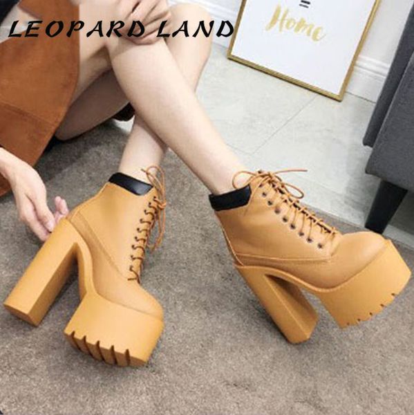 

ltarta women's classic hate high-heeled women's boots waterproof platform with high-heeled ankle boots martin boots jxq-8039, Black