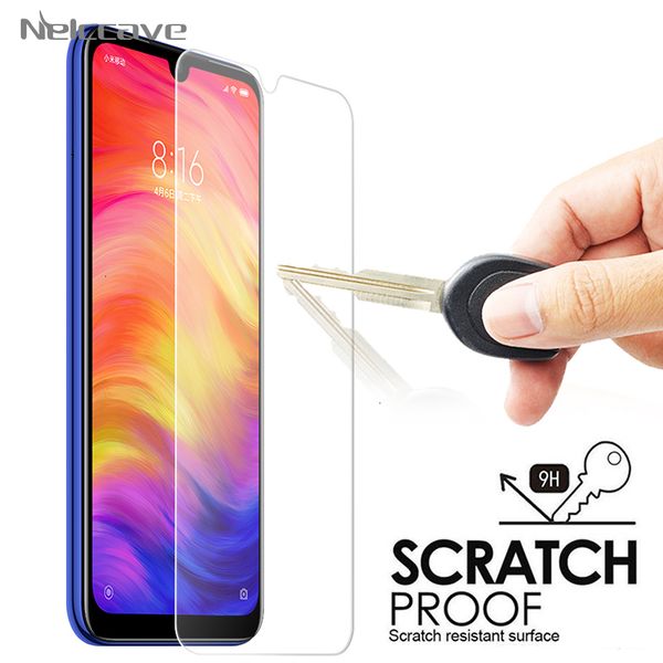 

50 pieces of 2.5d 9h tempered glass screen protector for xiaomi redmi note 8 7 6 5 5a 4 4x hd film first protective cover