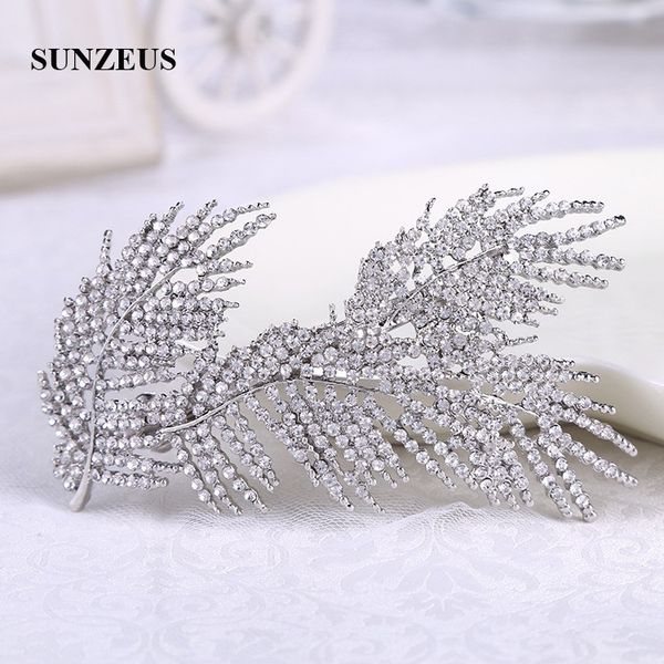 

crystals leaves bridal headpieces silver metal wedding head accessories 2019 ing