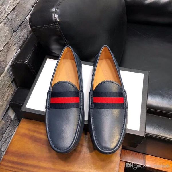 

20ff italian men shoes casual luxury summer genuine leather mens loafers moccasins comfy breathable slip on boat shoes yecq1 yecq1, Black