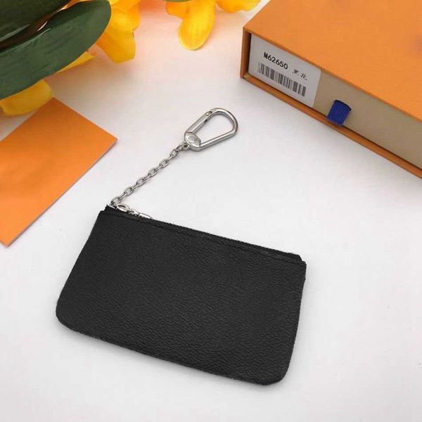 

designer wallet with zipper purses fashion key pouch for women key ring credit card holder coin purses luxury mini wallet bag, Red;black