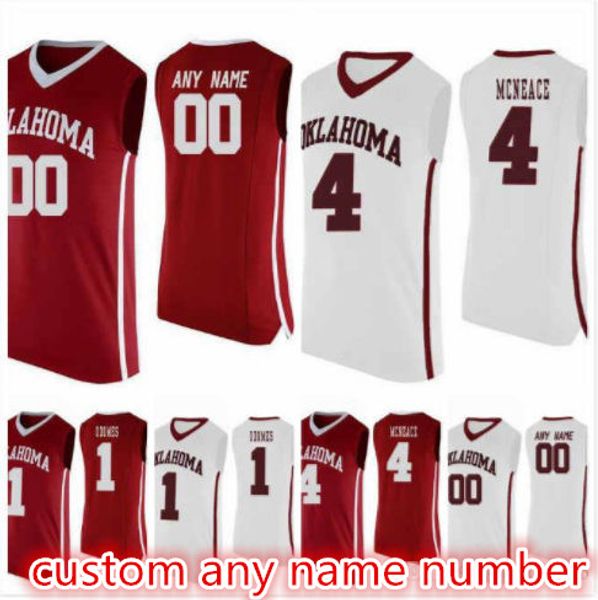 

jamal bieniemy 24 kristian doolittle 21 miles reynolds 3 rashard odomes 1 jamuni mcneace sooners basketball jerseys youth man s-5xl, Black;red