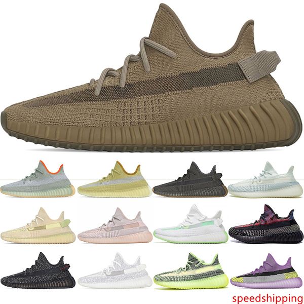 

kanye west cinder earth running shoes yecheil yeezreel yeshaya cloud white black static reflective designer mens sneakers 36-47 online sale