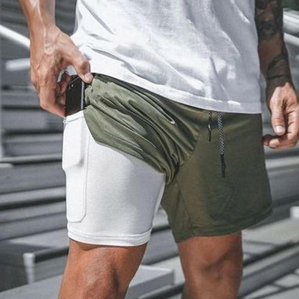 

мужские спортивные тренировки бодибилдинг шорты летние тренировки фитнес короткие брюки gdd99, White;black