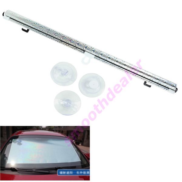 

delivery 58 x125cm silver sun shield visor car auto window roll blind sunshade windshield visor new