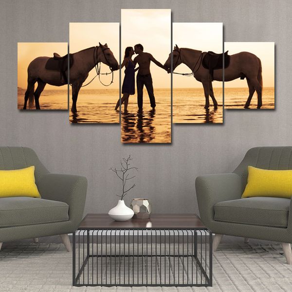 

картина масло напыление гостиная, спальня, ресторан, современный дом декоративной живописи, пять пар холста висячие picture сердечника m