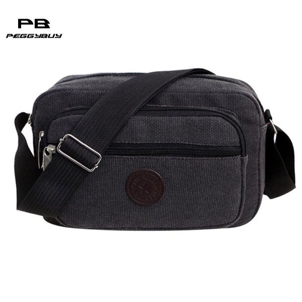 

casual men canvas satchel belt shoulder bag male sling crossbody bag portable chest pack 2019 design crossbody messenger