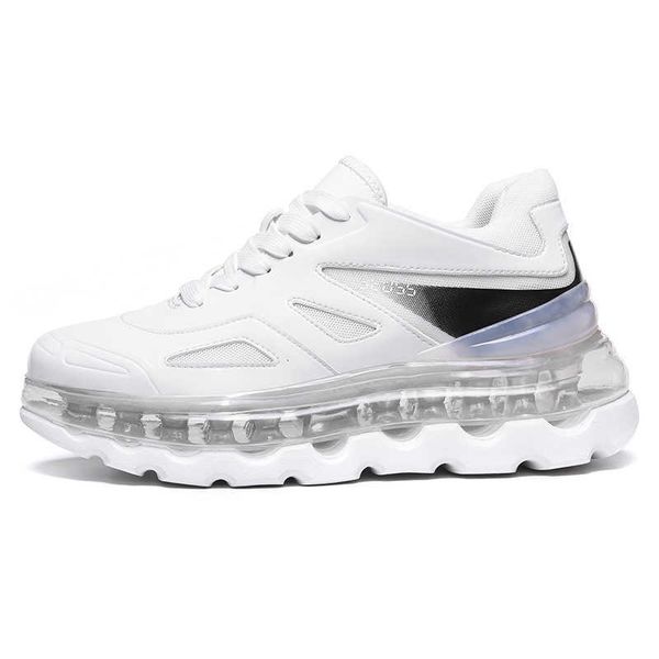 

new running shoes man fashion sneaker casual male increased air cushion breathable chunky hard-wearing comfortable, Black