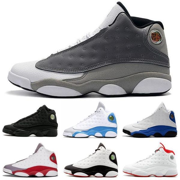 

boxwith shipping mens jumpman 13 xiii 13s atmosphere grey basketball shoes man atmosphere grey sneakers for sale