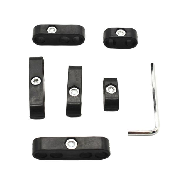 

black car spark plug wire cable divider 7/8mm universal for chevy ford