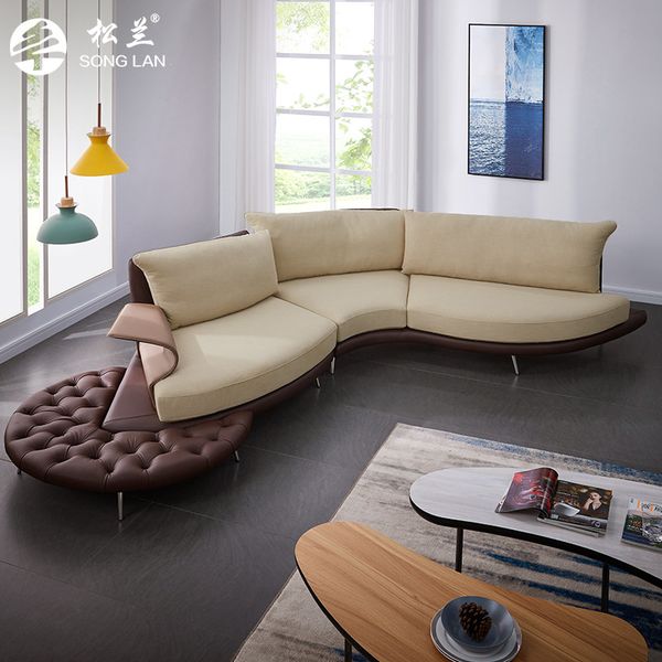 

итальянский стиль света роскошный диван дизайнер творческий изогнутый вилла отель клуб формы ткани диван новый стиль