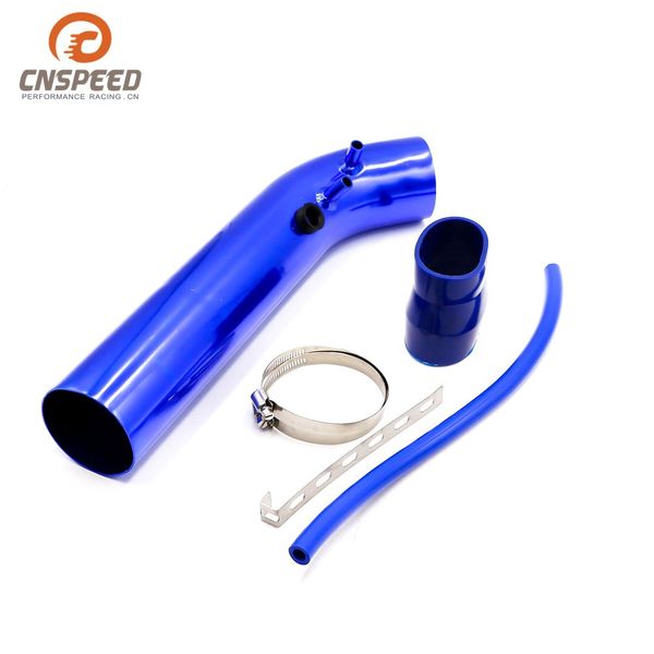 

car modified universal aluminium alloy intake tube mushroom air filter air inlet aluminum pipe kit intake deflector elbow