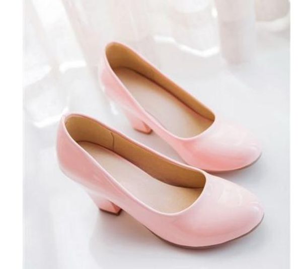 

send 2018 spring and autumn new style fashion round head women's shoes, Black