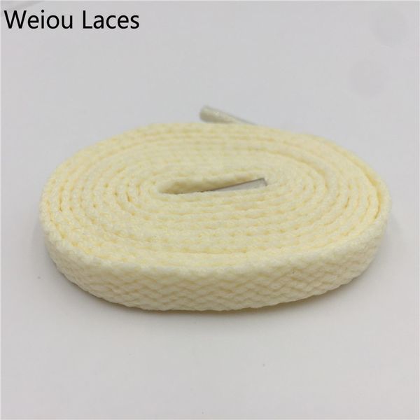 

weiou athletic flat single layer sneakers colorful shoelace 8mm width web pattern shoesstrings for canvas boots sneakers laces, Black