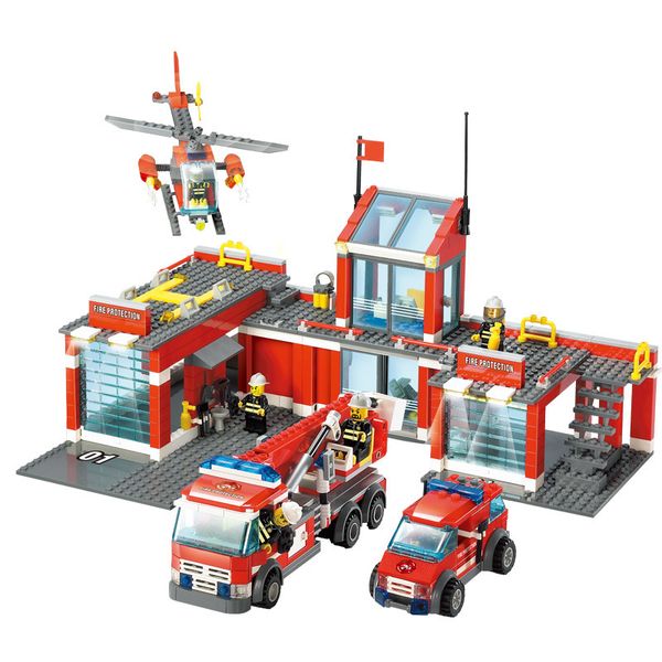 

fire truck assembled educational toy 6-8 years old 8051