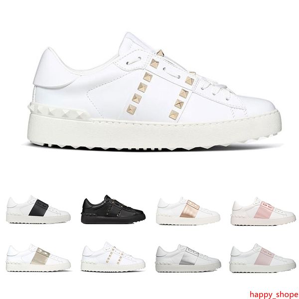 

with designer shoes fashion luxury sneakers for men women white black red genuine leather casual shoe jogging walking with