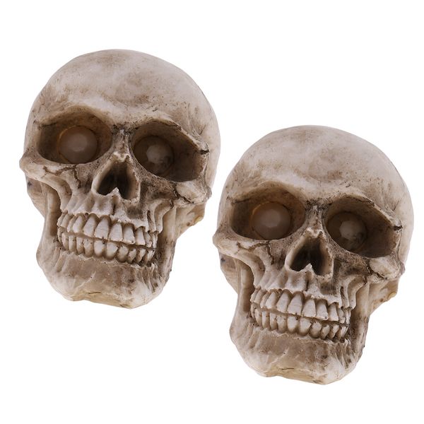 

model resin human skull small size halloween skull figurine for kids gift
