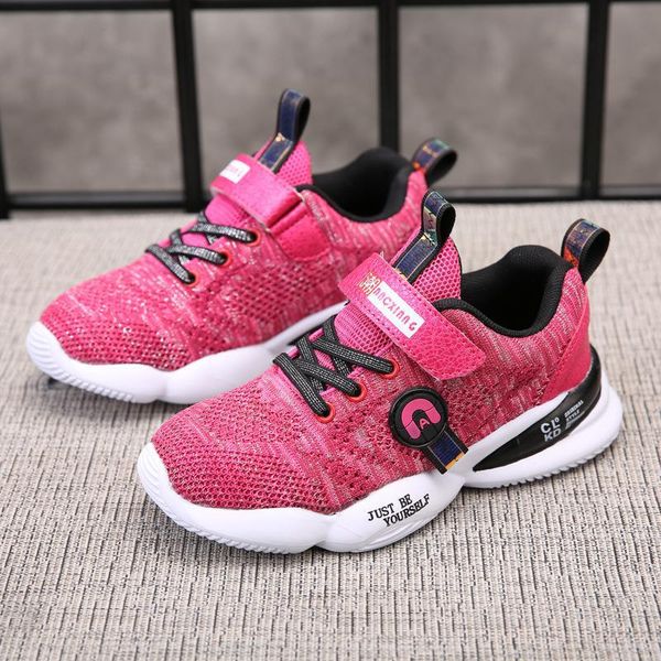 

2020 children's shoes fashion autumn non-slip children sports shoes breathable mesh running boys wear-resistant sneakers, Black