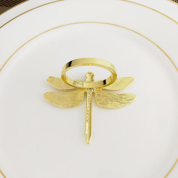 

салфетка пряжка покрыло металла dragonfly gold салфетка кольцо для отеля свадебный праздничный стол званый ужин украшения diy