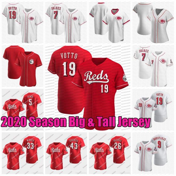 

2020 season shogo akiyama big & tall jersey aristides aquino joey votto raisel iglesias jesse winker eugenio suarez johnny bench schebler, Blue;black