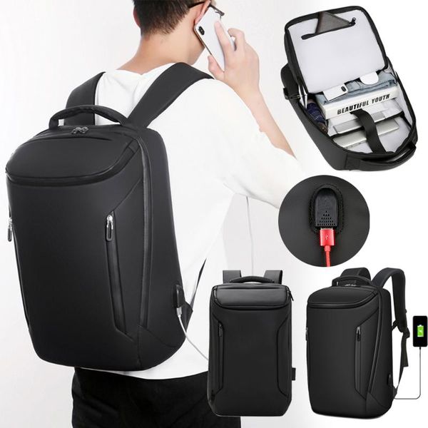

men backpack lapnylon waterproof lapbag 15.6 inch male travel bags business backpack multifunction bags homme