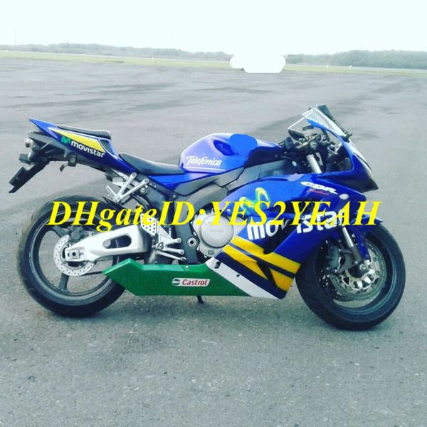 Esclusivo kit carenatura moto per Honda CBR1000RR 04 05 CBR 1000RR 2004 2005 CBR1000 ABS Set carenature verde blu + Regali HM54