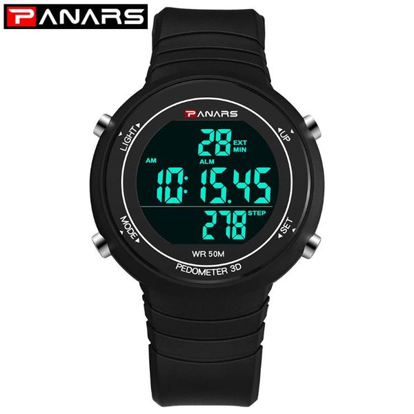 

panars casual digital watch sport student watch luminous satch led waterproof electronic wrist watches children nino digital, Blue