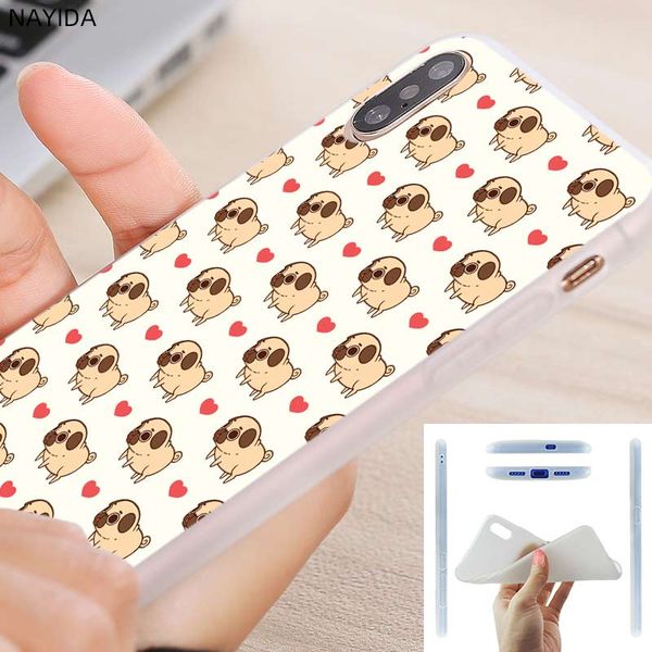 

phone case for iphone 11 pro x xr xs max 8 7 6 6s 6plus 5s s10 s11 note 10 plus huawei p30 xiaomi cover puppies cubs dogs poodle pug doggy